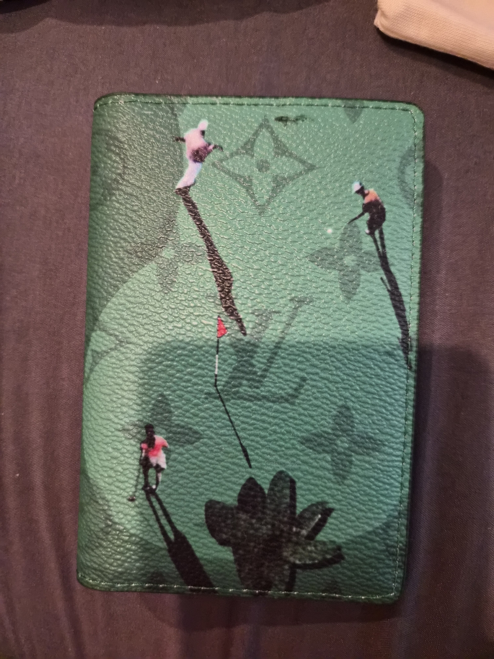 Louis Vuitton Green Monogram Golf Pocket Organizer Wallet